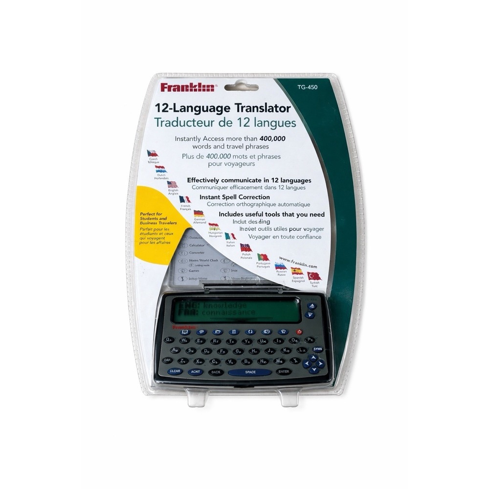 Franklin TG-450 12-Language‎ Translator Electronic Dictionary NEW Sealed Travel